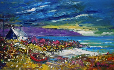 Winter storm The Mull of Kintyre 10x16